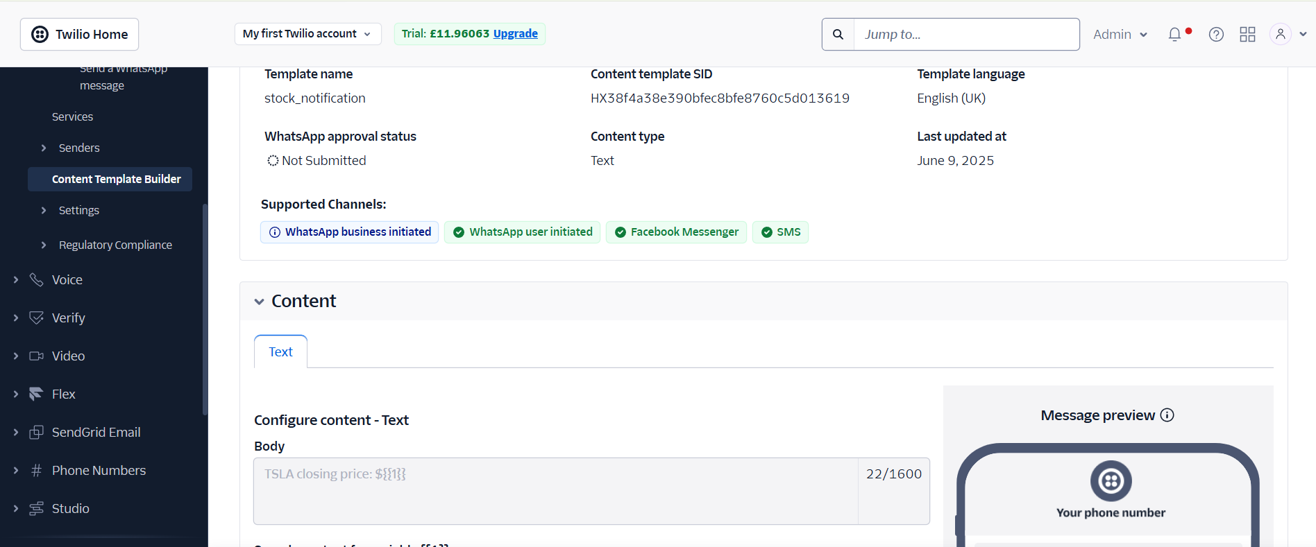 Content Template Builder