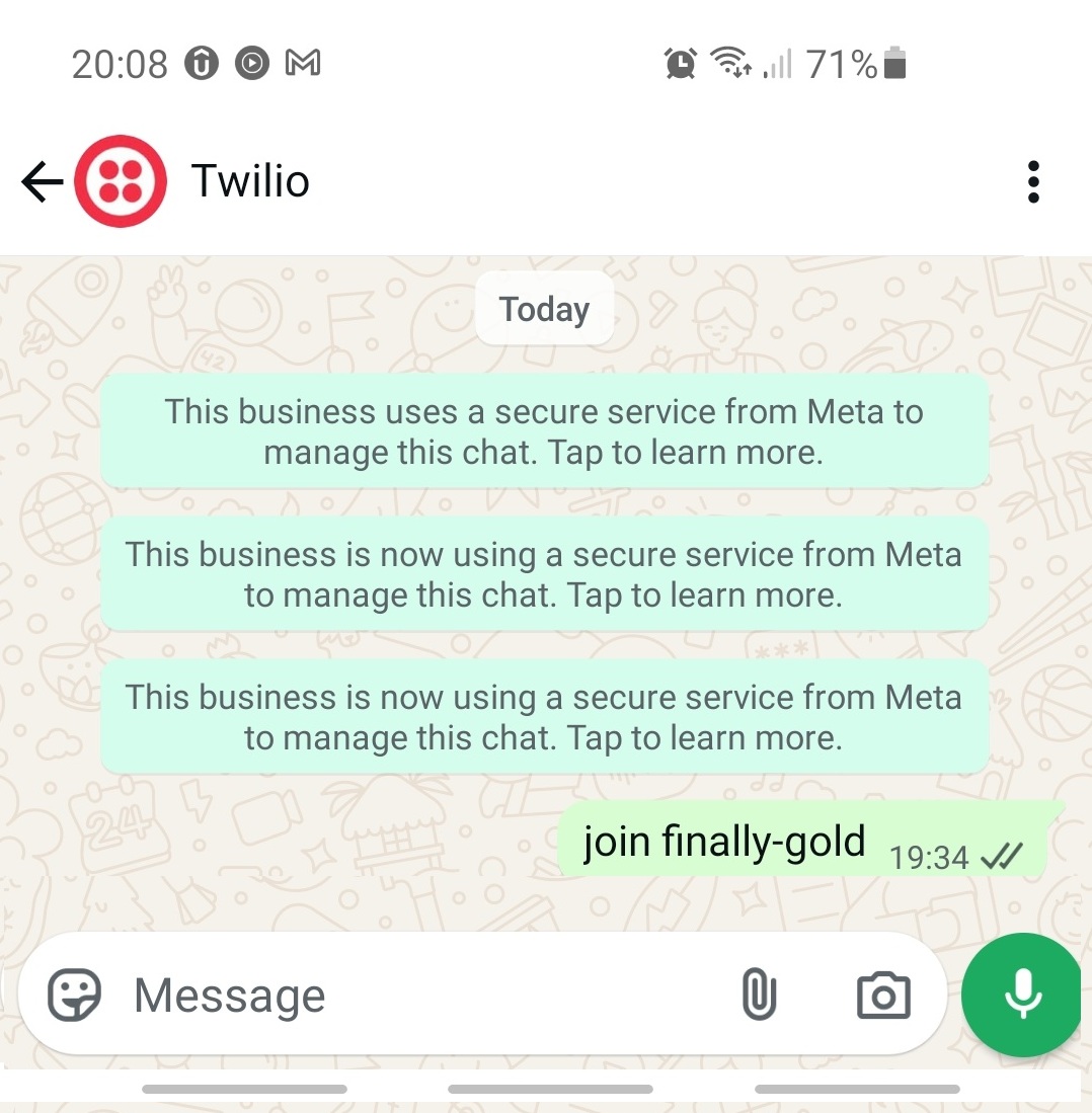 Twilio Connect Whatsapp